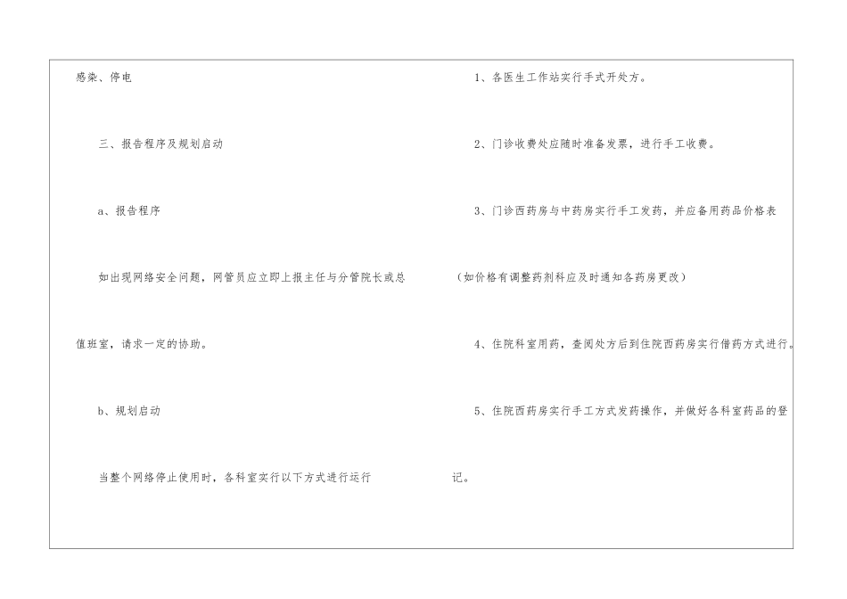 医院网络应急规划工作计划_第2页