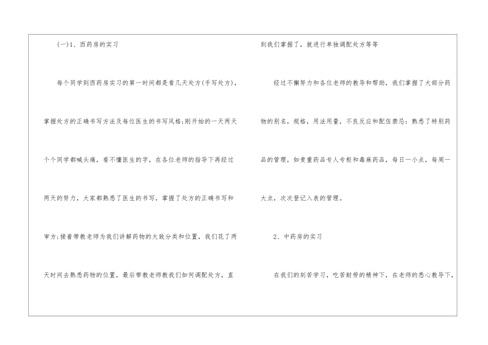 医院药房实习总结900字_第3页