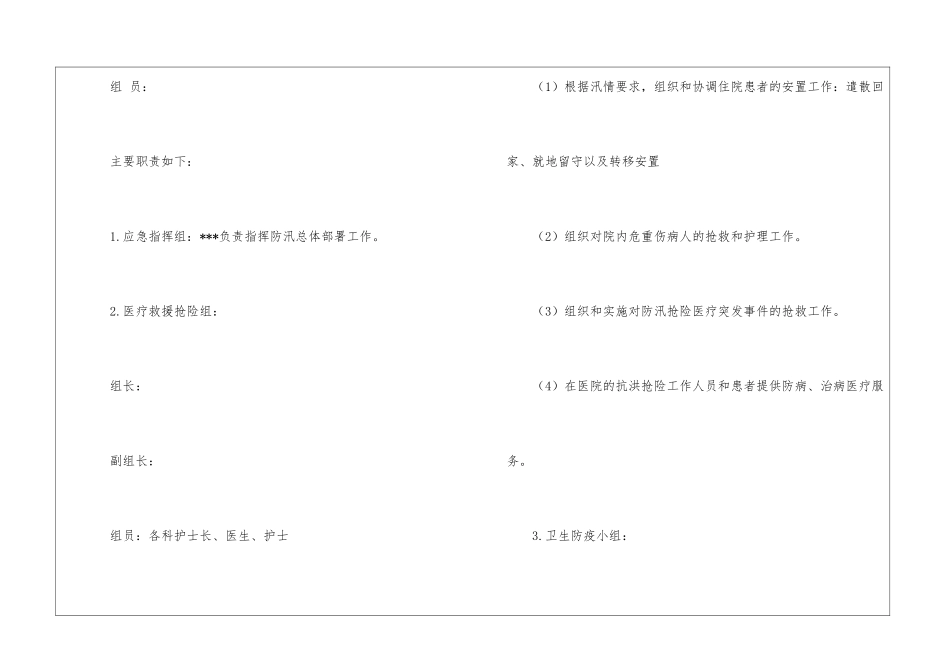 医院防汛工作应急预案_第2页