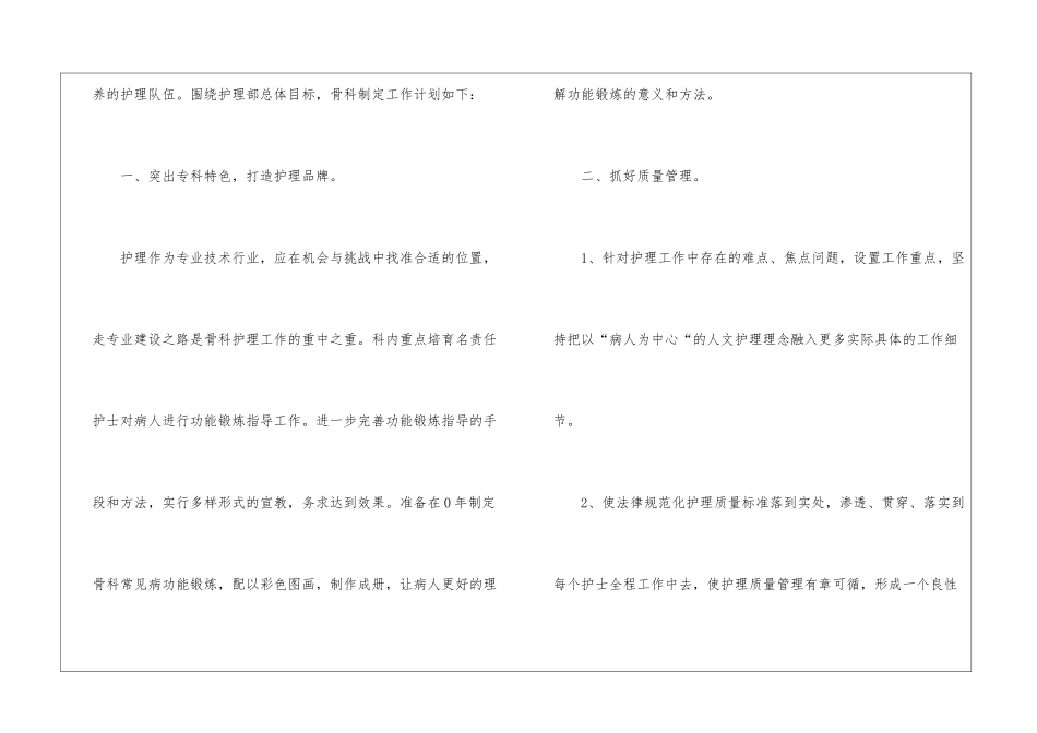 医院骨科护理工作计划2篇_第3页