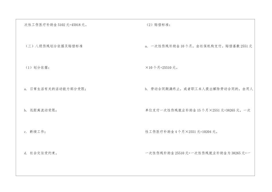 十级工伤赔偿标准_第3页