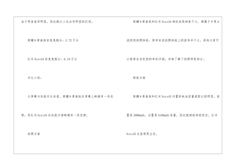 华为荣耀8青春版和红米Note4X哪个好_第3页