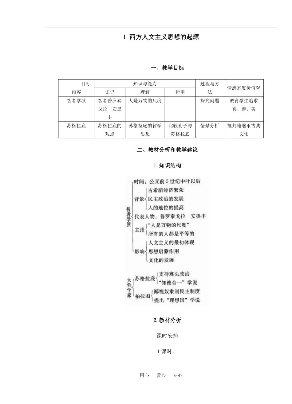 1 西方人文主义思想的起源_第1页