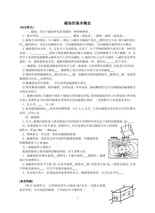 1磁场的基本概念