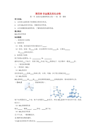 1第一节  硅 第一课时