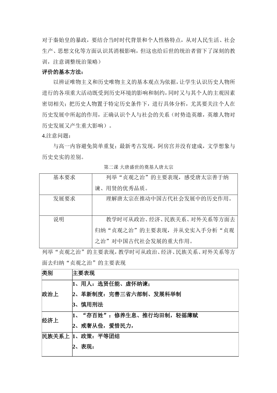 1选修四  第一单元   中国古代的政治家教学指导意见分析_第3页