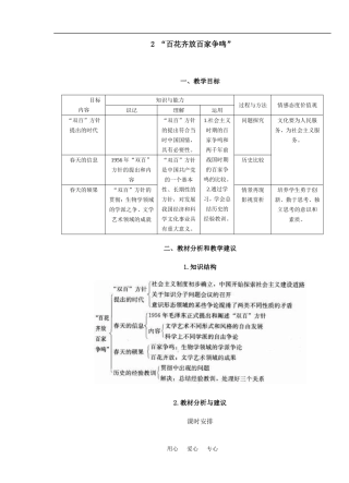 2 “百花齐放百家争鸣”