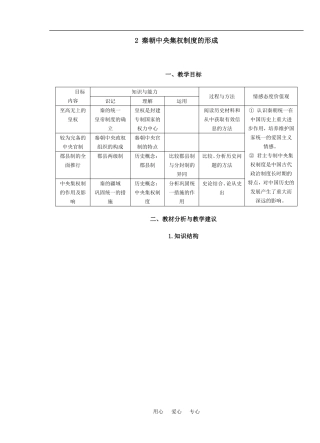 2 秦朝中央集权制度的形成