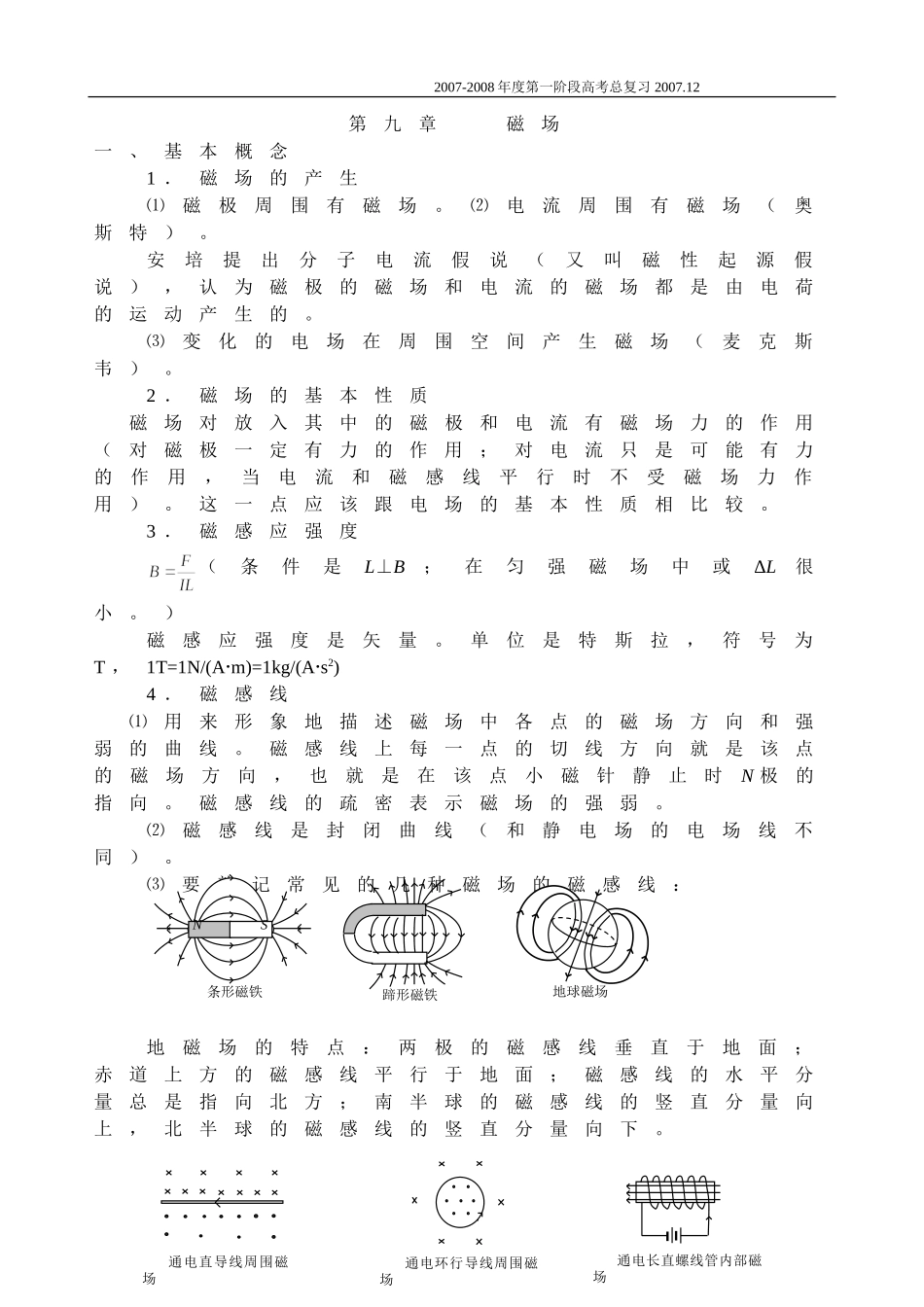 08第九章 磁场_第1页