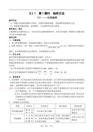 2.1.3分层抽样