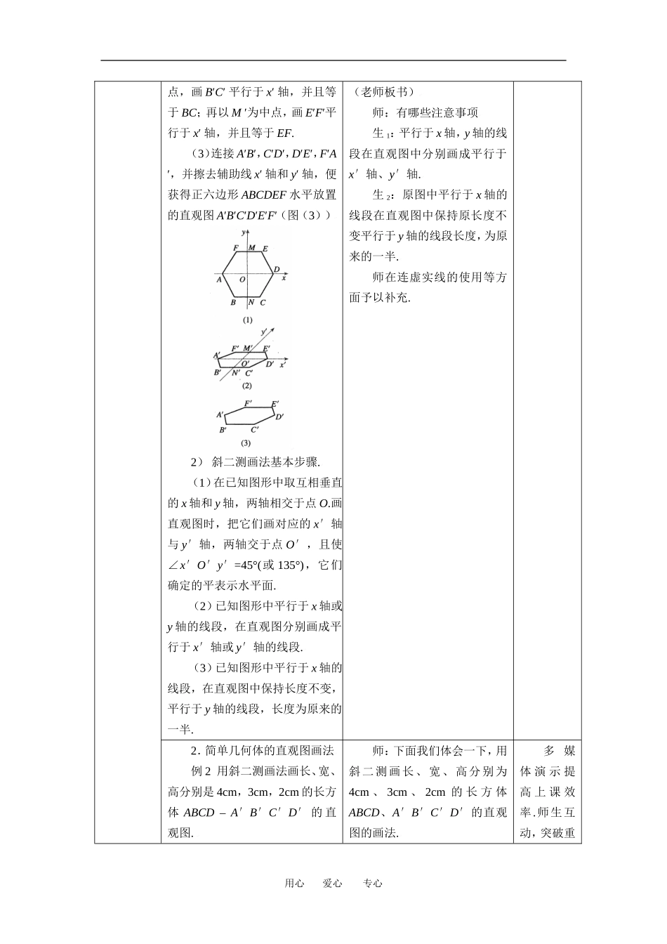 1.2.2空间几何体的直观图_第2页