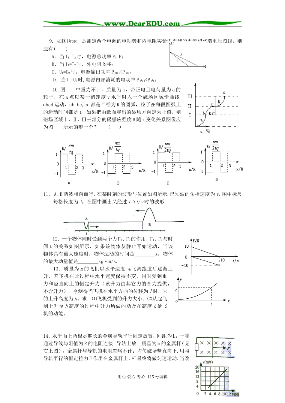 08年高三物理二轮复习专题教案五图形与图像_第3页