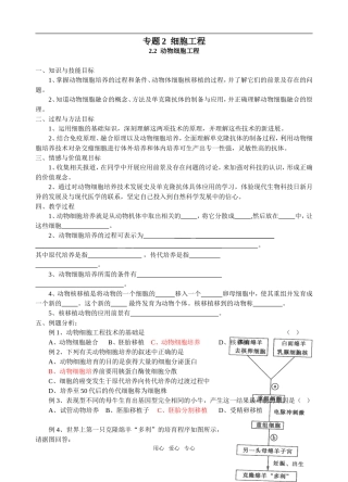 2.2  动物细胞工程