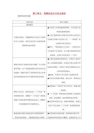 10-11学年高中政治同步学案 第五课 我国的人民代表大会制度 新人教版必修2