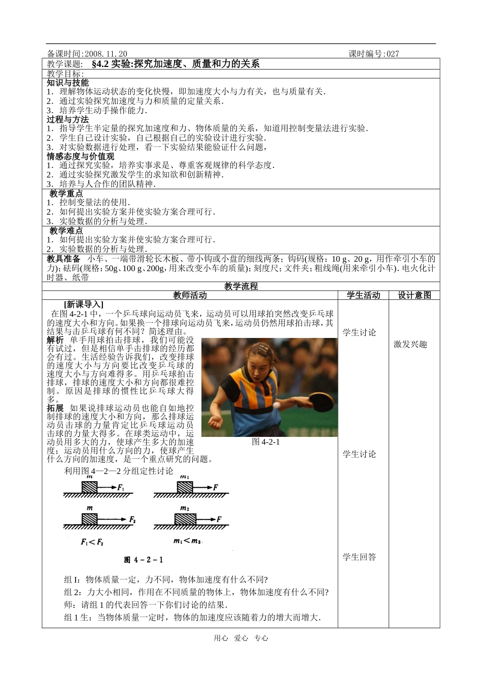 09江苏省海州高级中学高一物理第四章牛顿定律教学案必修一 (7)_第1页