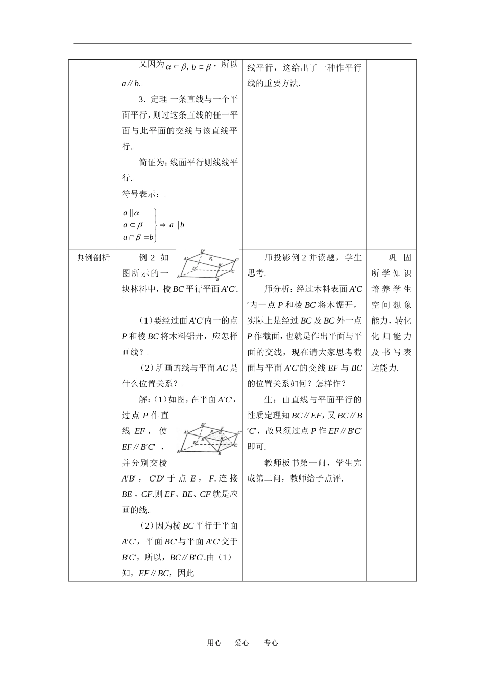 2.2.2直线与平面平行的性质_第2页