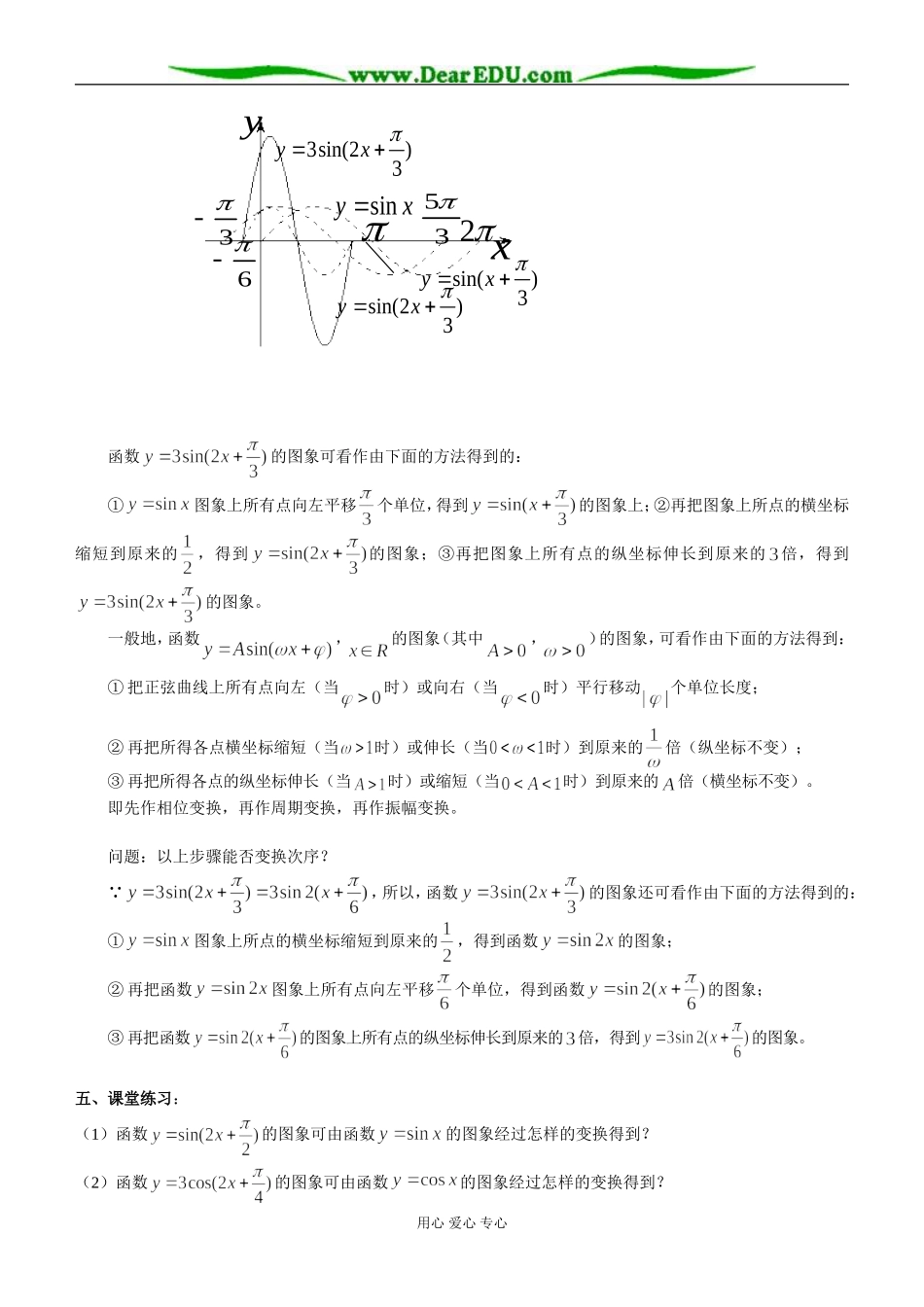 1.3.3 函数y＝Asin（ωx＋φ）的图象（2）_第2页