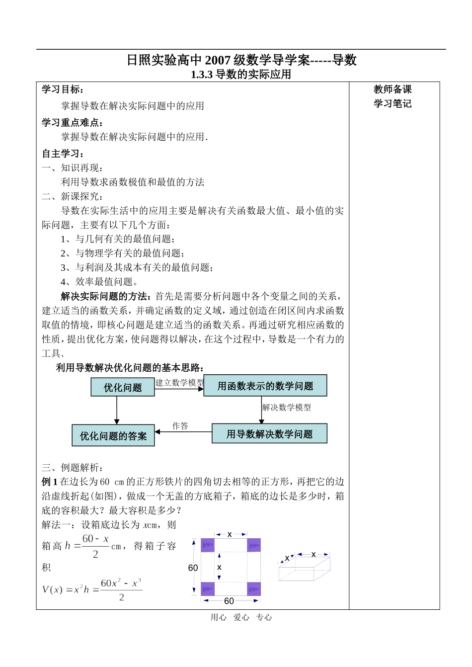 1.3.3导数的实际应用_第1页