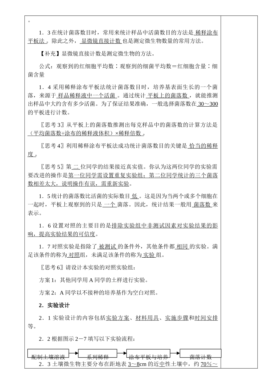 2.2土壤中分解尿素的细菌的分离与计数_第2页