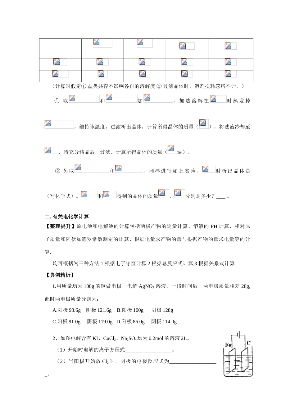 09届高三化学一轮复习学案《有关电解质溶液的相关计算》._第2页