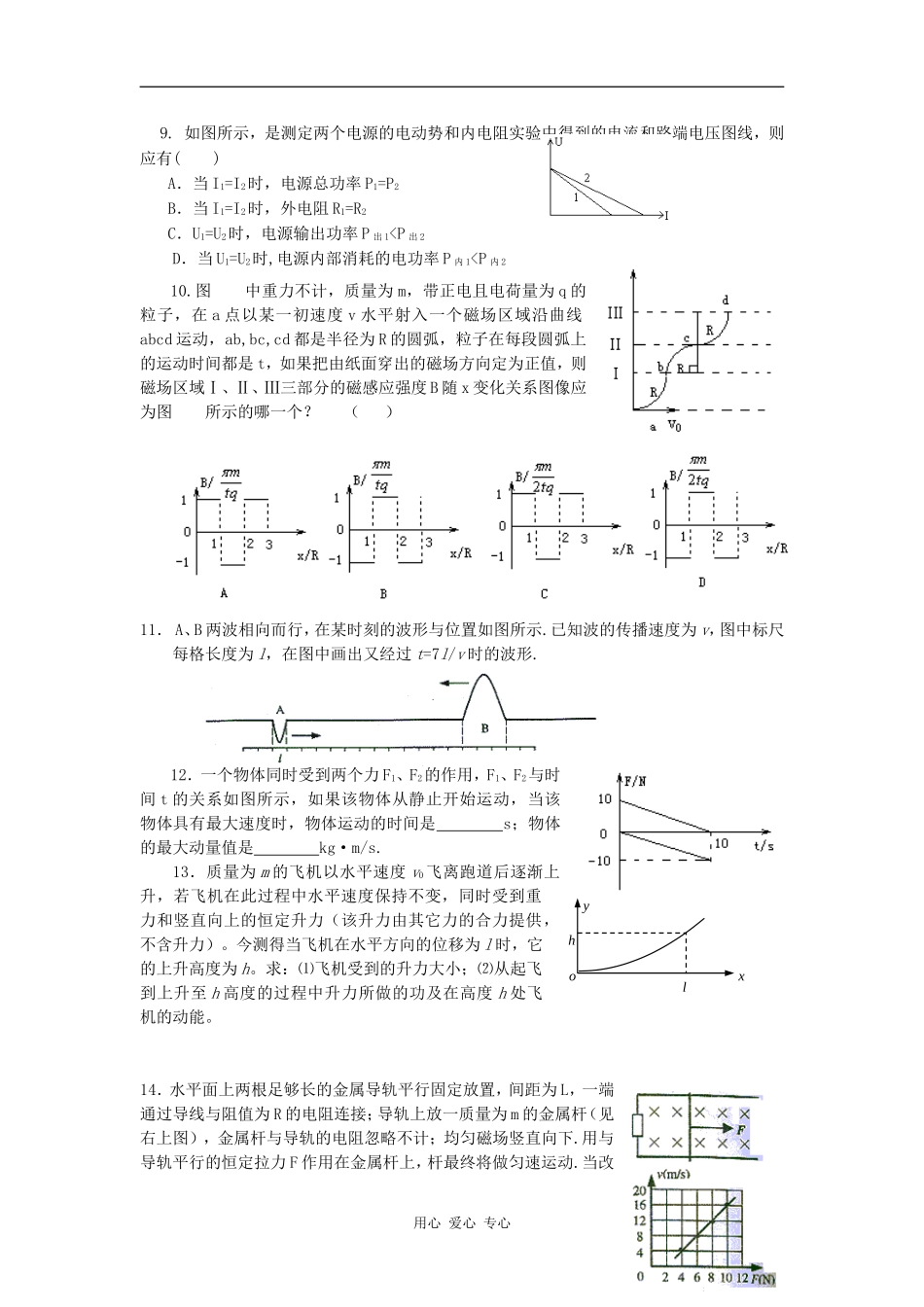 09年高三物理二轮复习专题教案五图形与图像_第3页