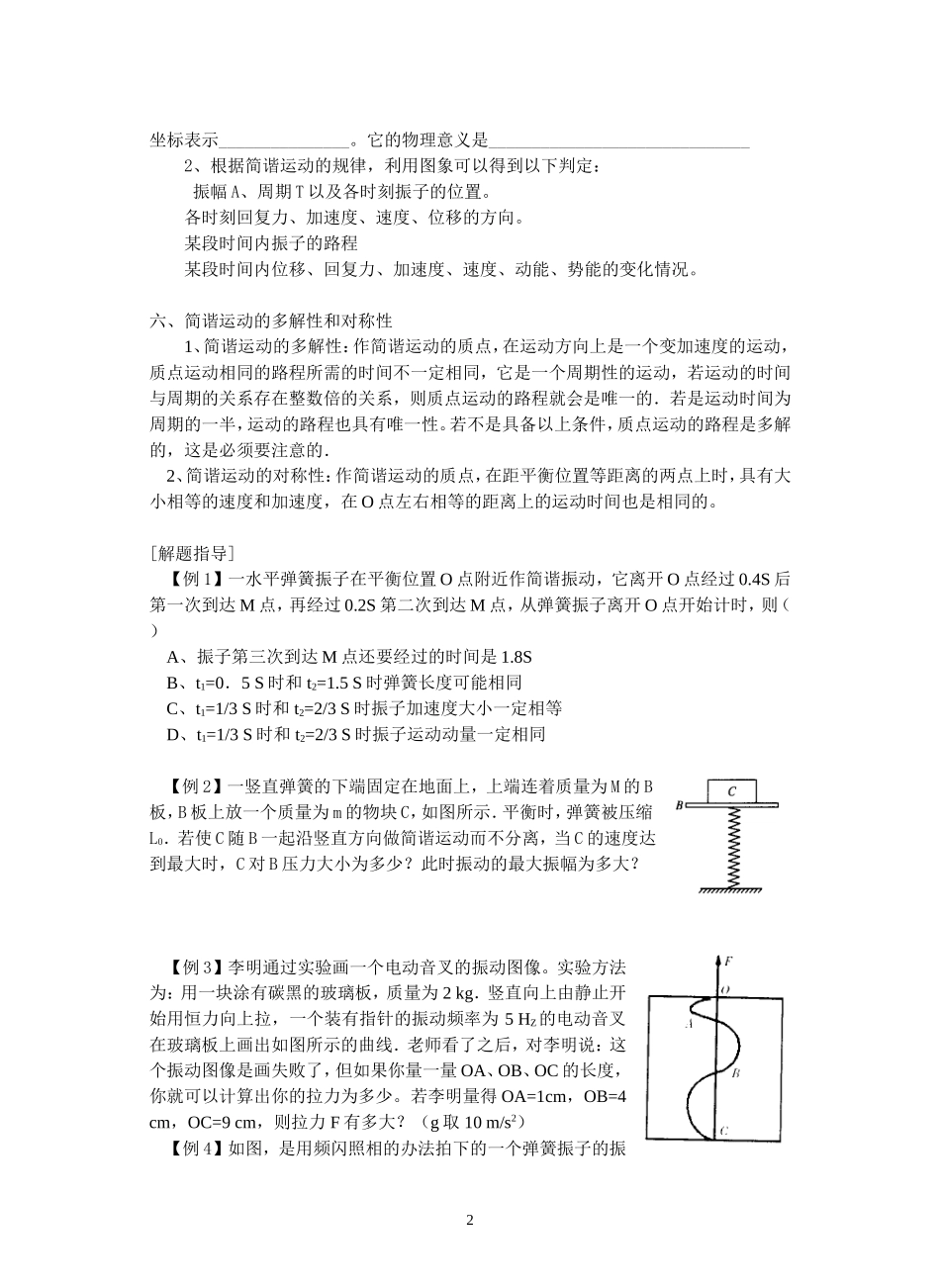 1--简谐运动      振幅、周期、频率_第2页