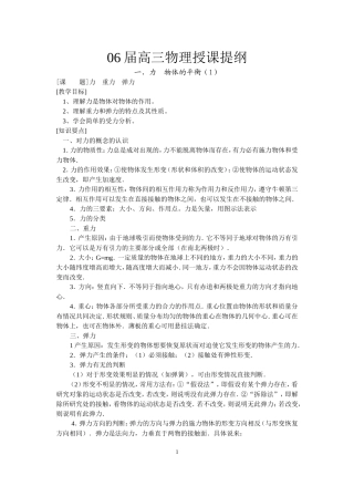1--力  重力  弹力  摩擦力
