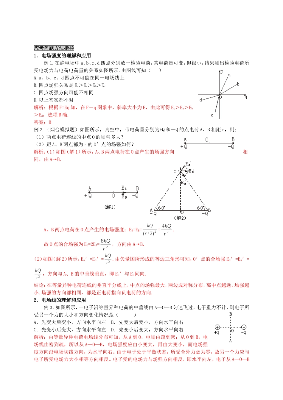 电场力的性质基本知识梳理_第2页