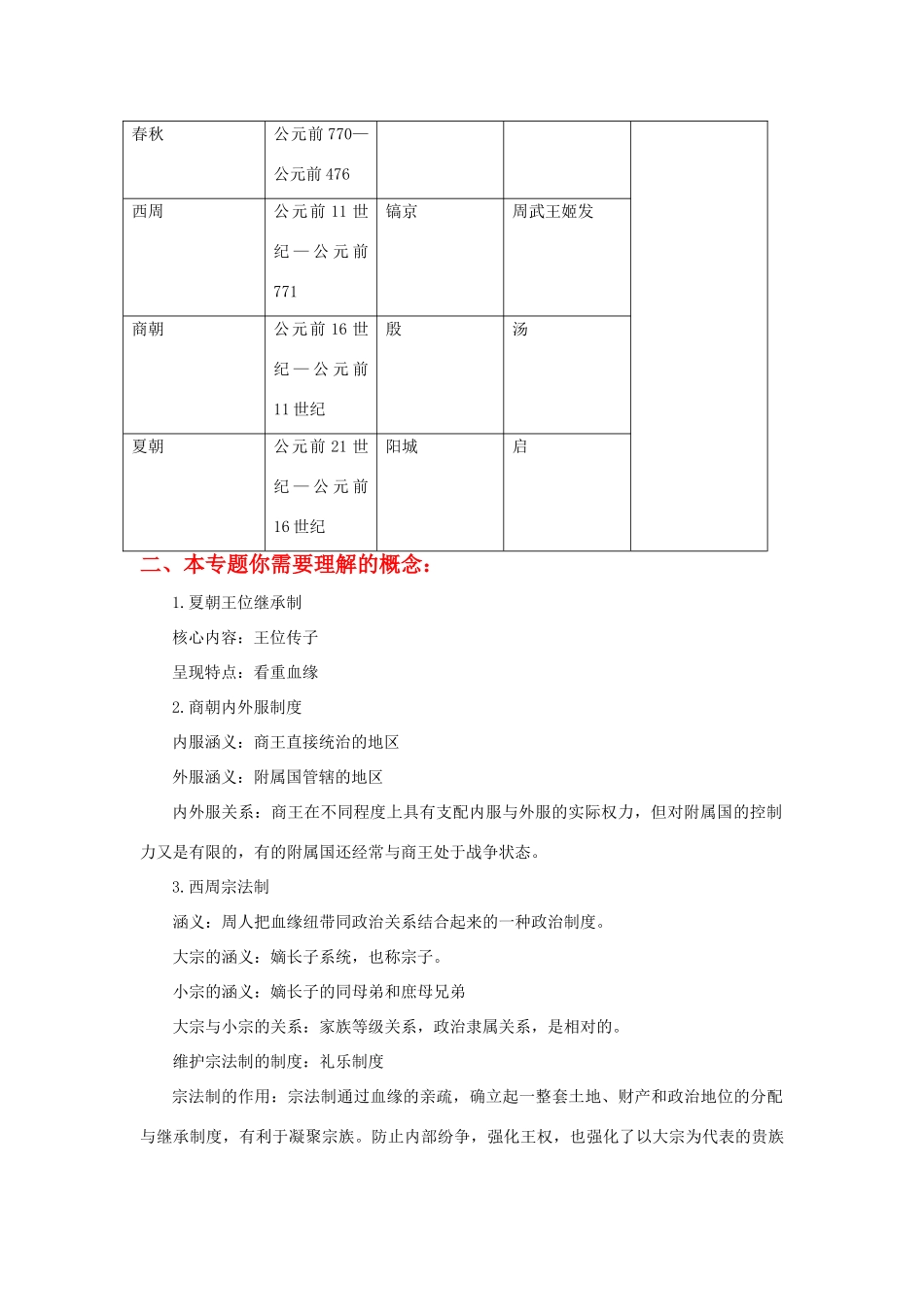 2009届高考历史二轮复习专题学案（岳麓版）_第3页