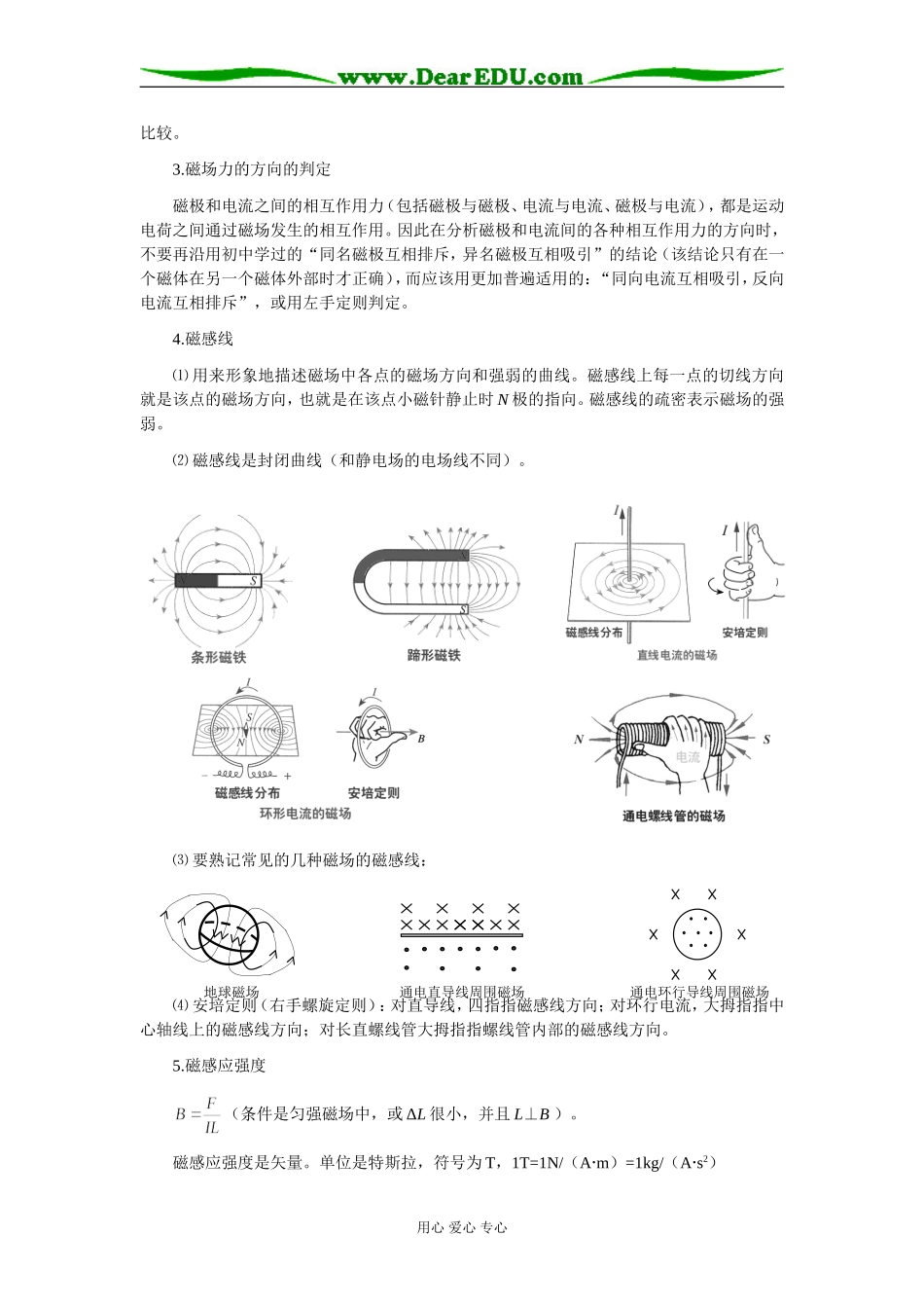2009届高三第一轮复习——磁场 教案16_第3页