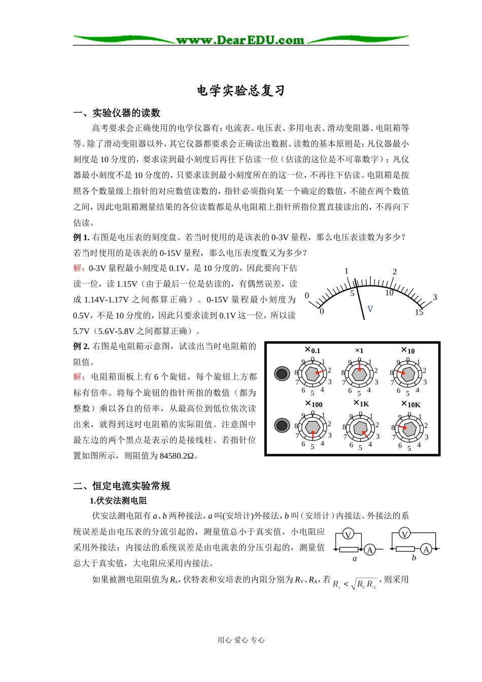 2009届高三第一轮复习——电磁学实验 教案19_第1页