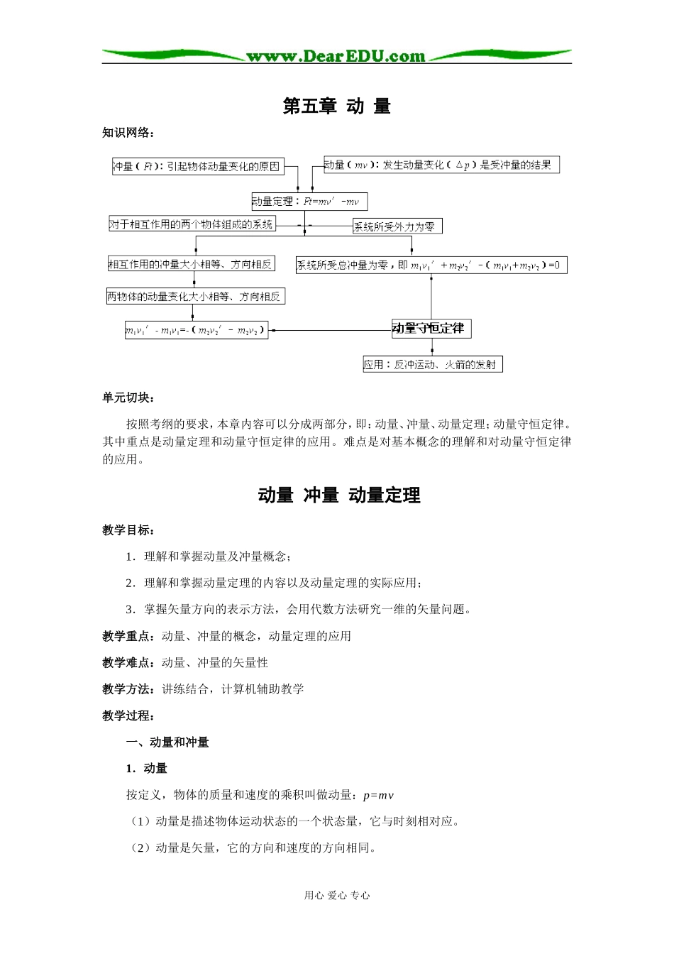 2009届高三第一轮复习——动量 教案08_第1页