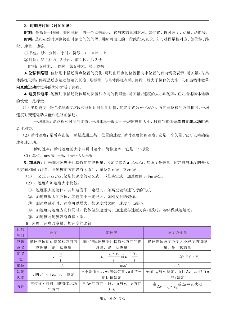 2009广东省高考物理《运动的描述 匀变速直线运动的研究》复习教案_第2页