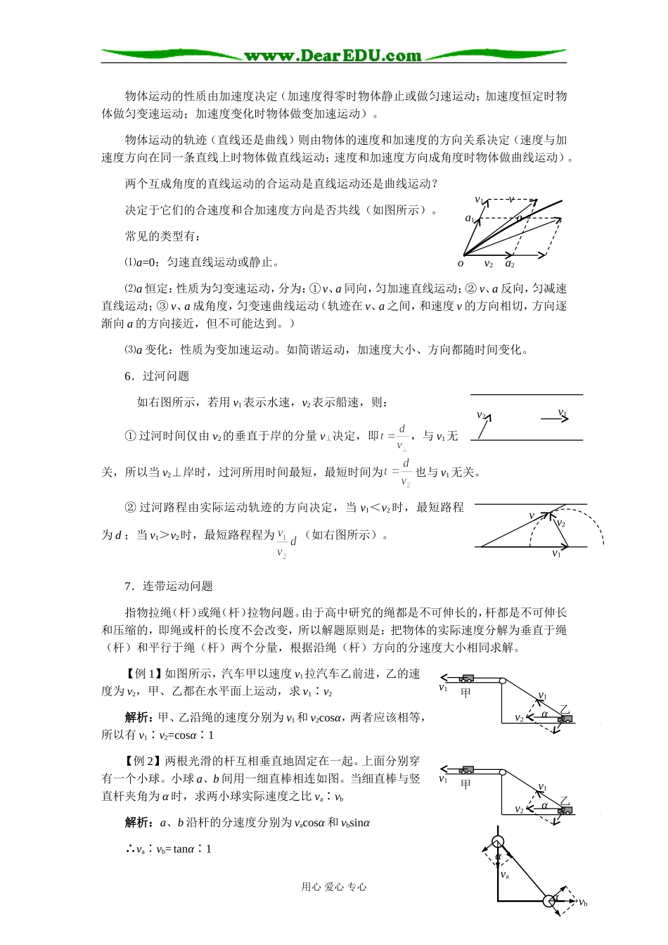 2009届高三第一轮复习——曲线运动 教案05_第3页