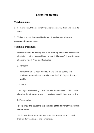 2009广东英语高考一轮复习模块10教案 Grammar新人教版