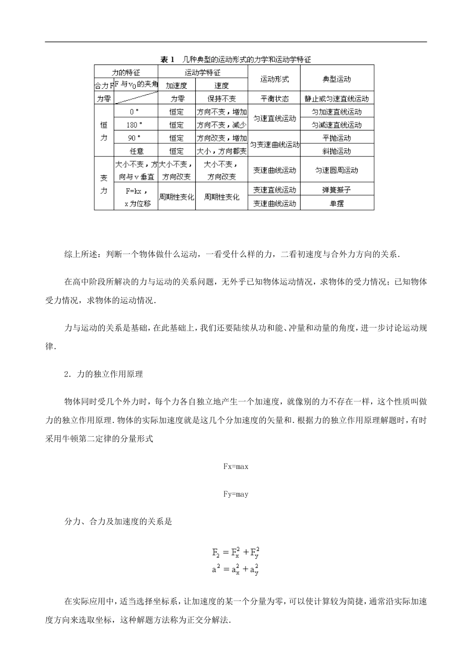 2009届高三物理第二轮复习全套教案：力学综合_第3页
