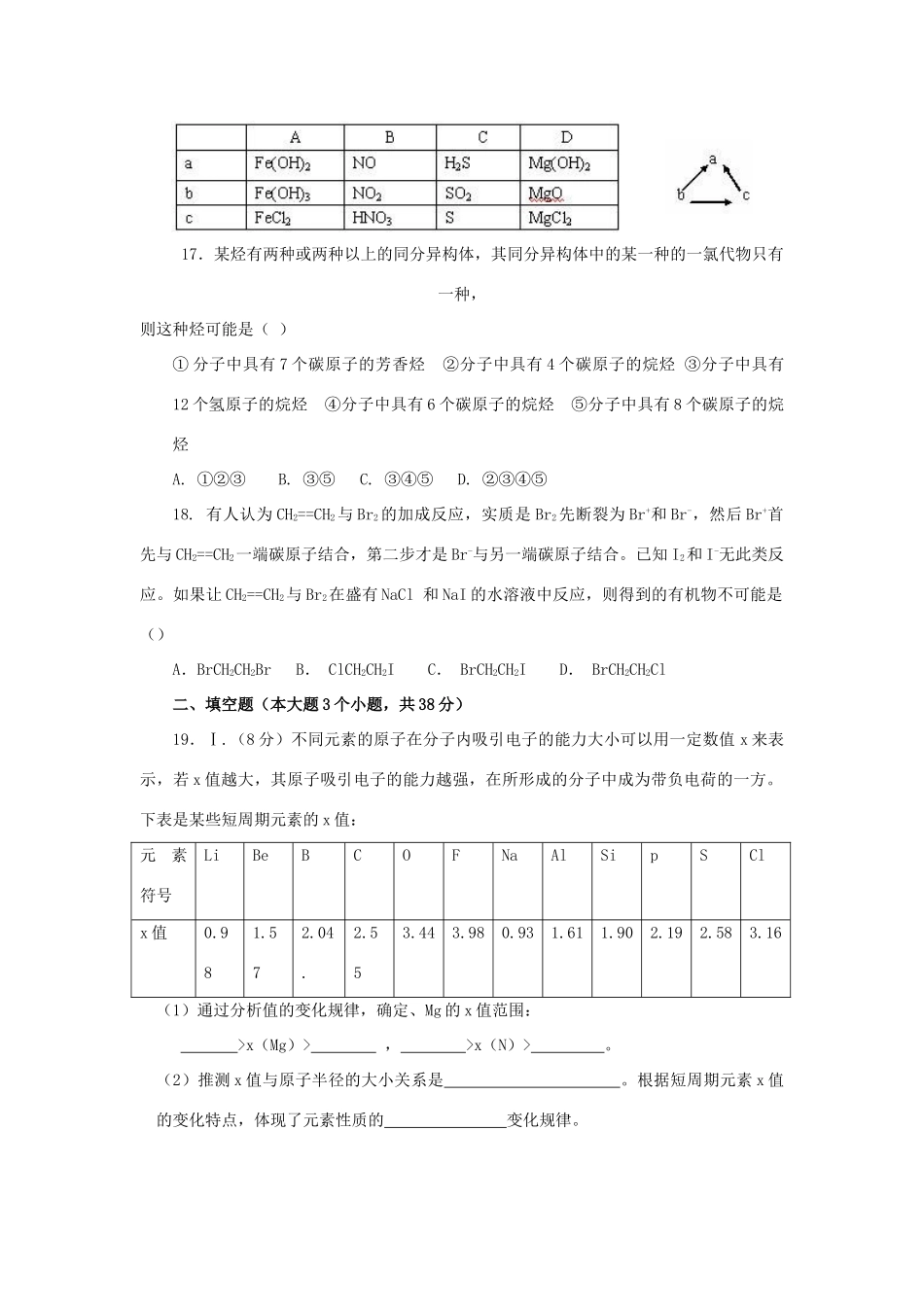 2009新课标一轮复习-必修2-过关测试_第3页