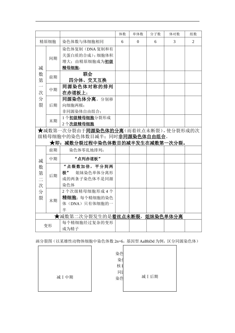 2009届高中生物一轮复习学案—减数分裂和受精作用必修二_第2页