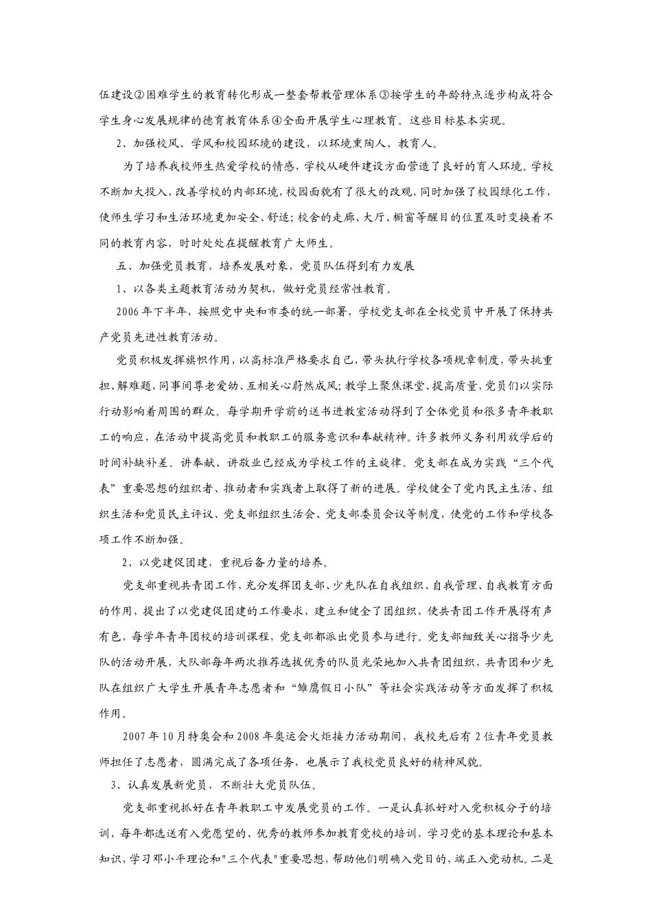 中共明星学校支部换届工作报告_第3页