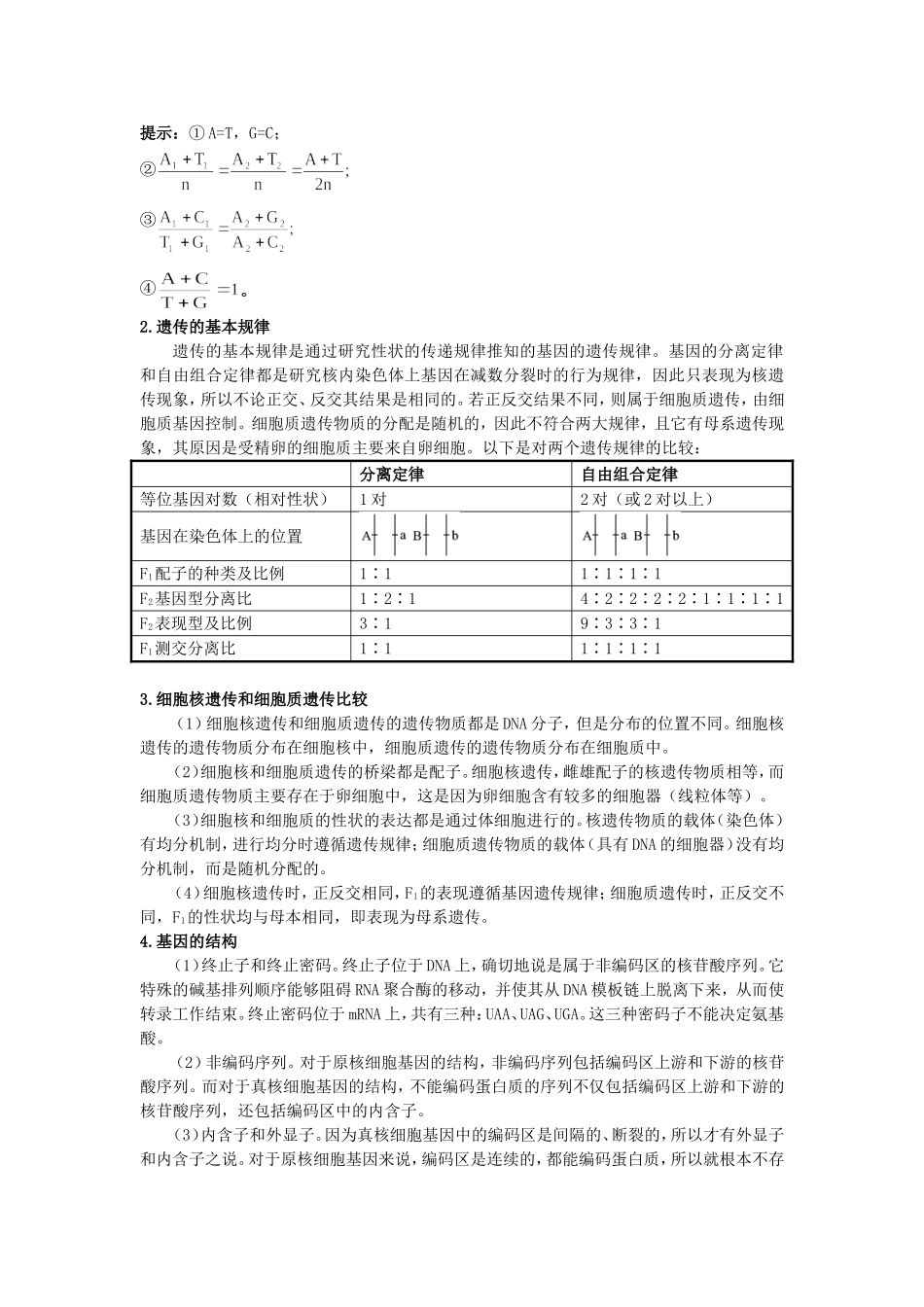 2008年高中总复习遗传、变异和进化_第2页