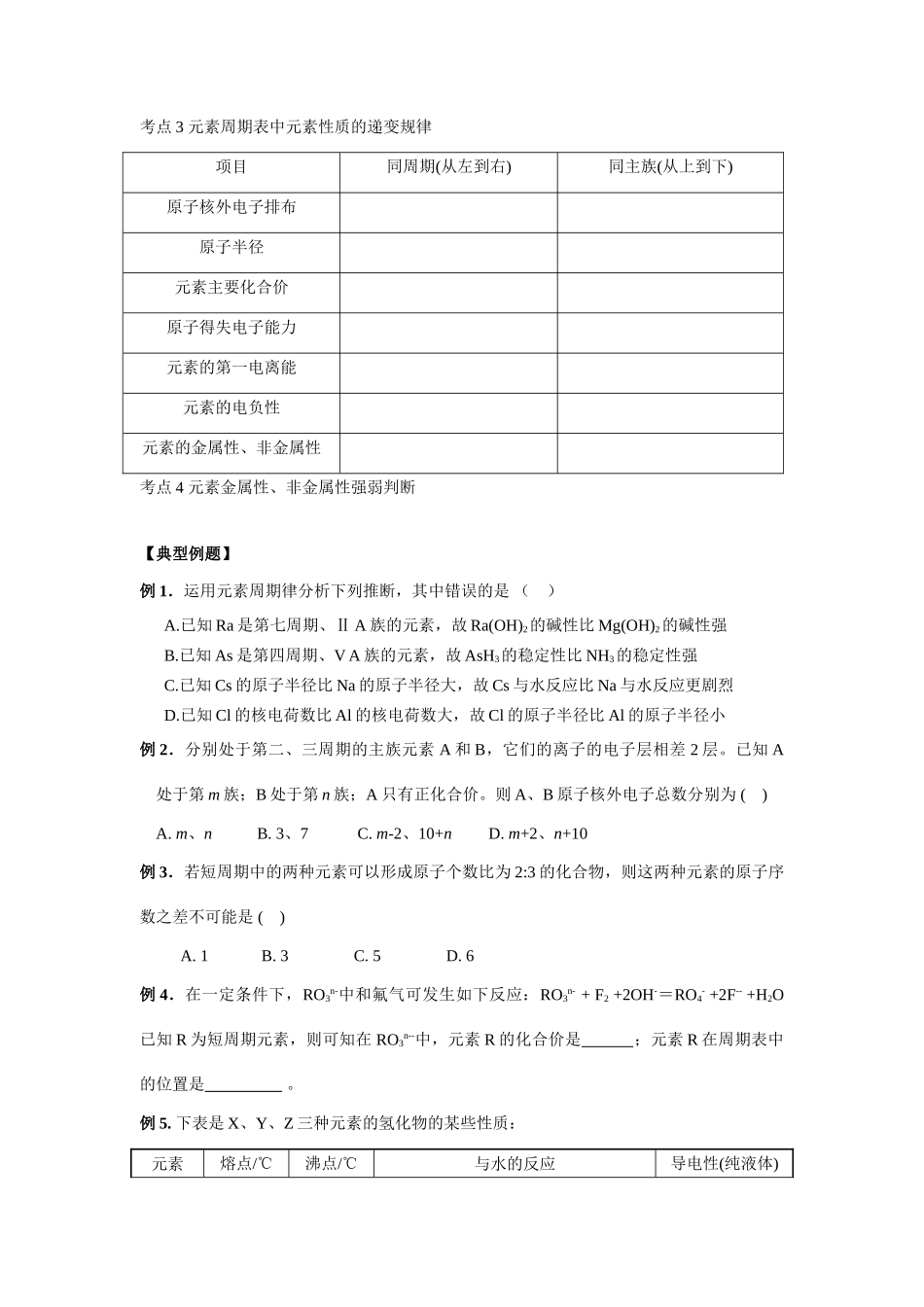 2008年江苏连云港市二轮化学专题复习最新教学案汇编（6）_第2页