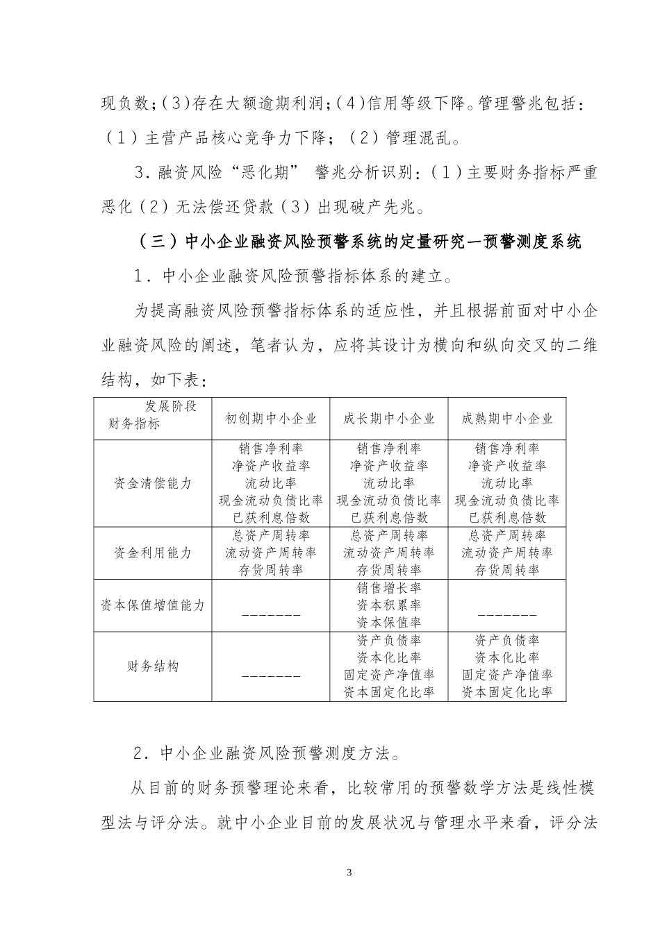 中小企业融资风险预警系统研究_第3页
