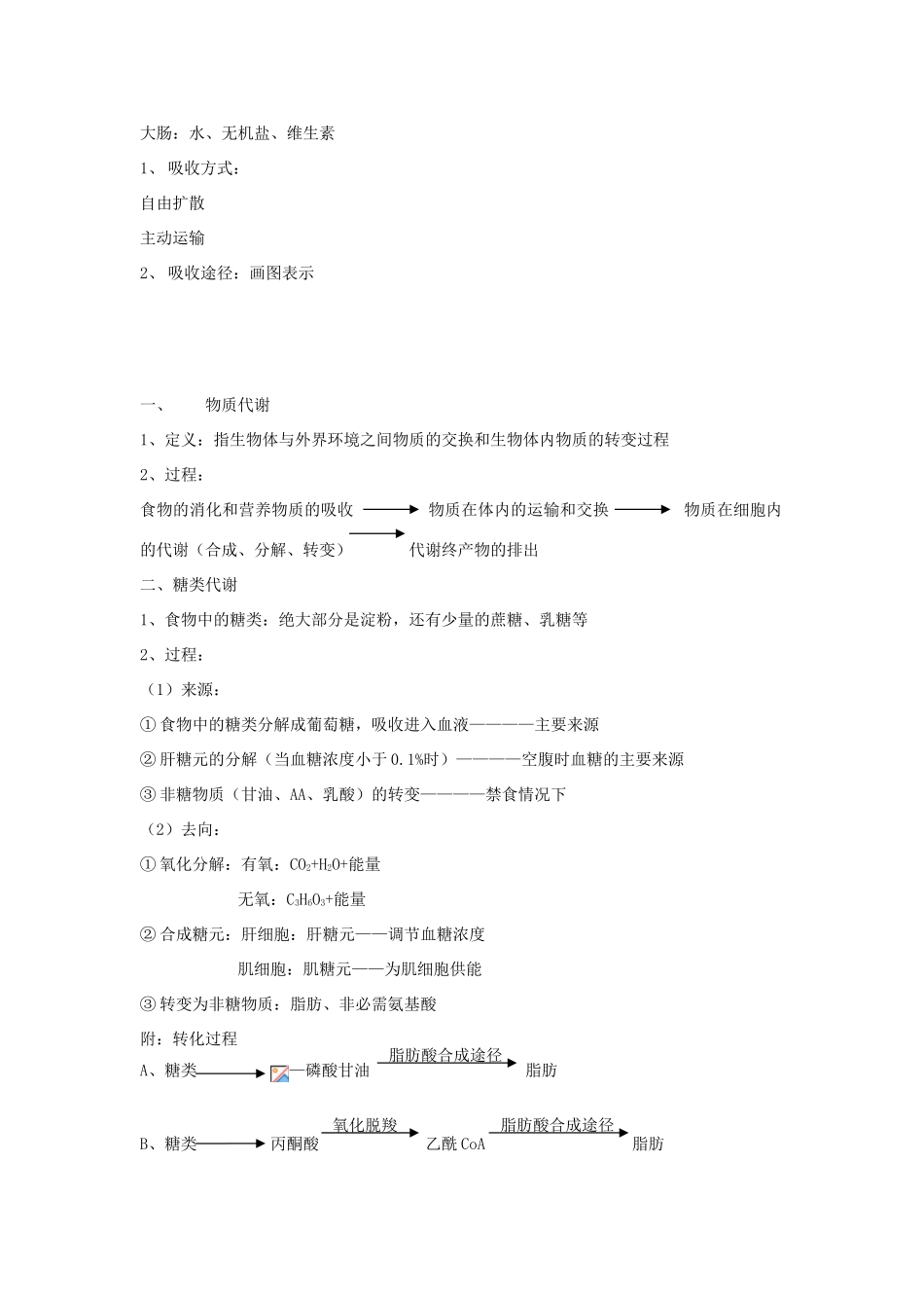 2008届高考生物第一轮复习教案(第三章第6节物质代谢至第四章生命活动的调节)_第2页