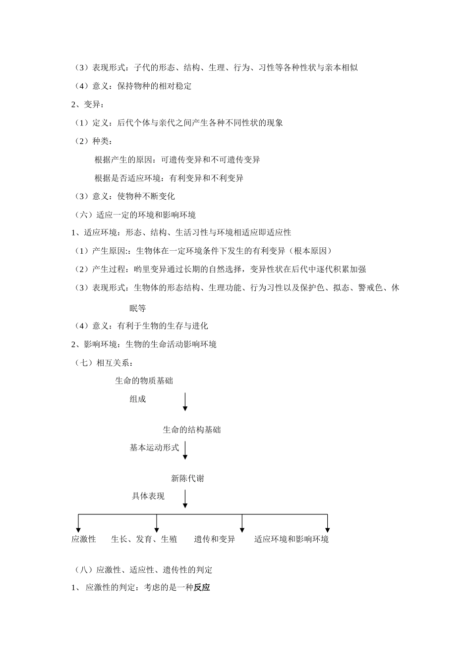 2008届高考生物第一轮复习教案绪论和第一章部分_第3页