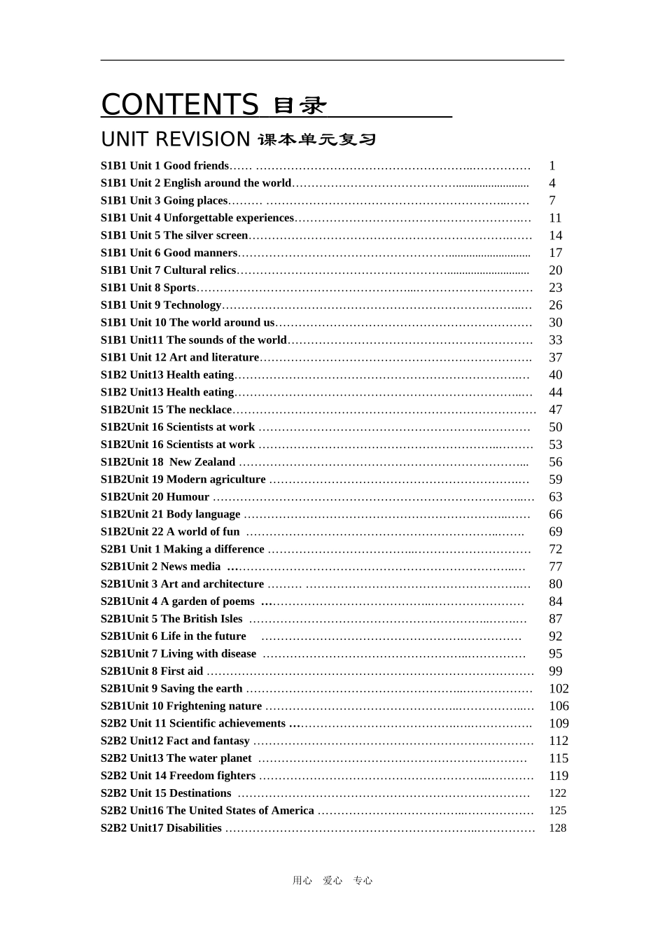 2009年高考英语总复习 目录_第1页