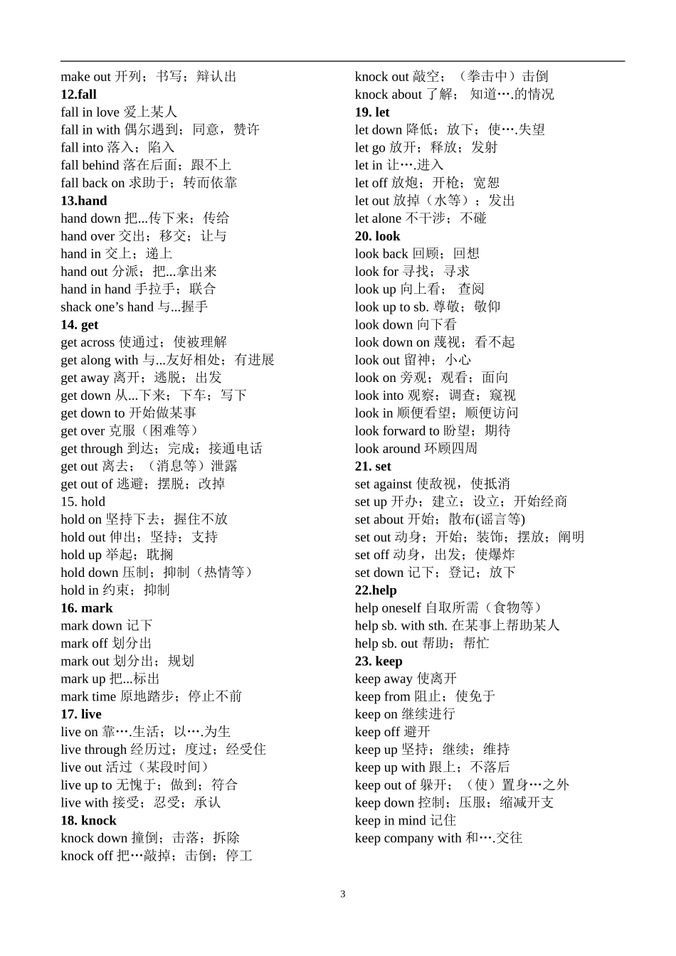 专升本高频必备词组_第3页