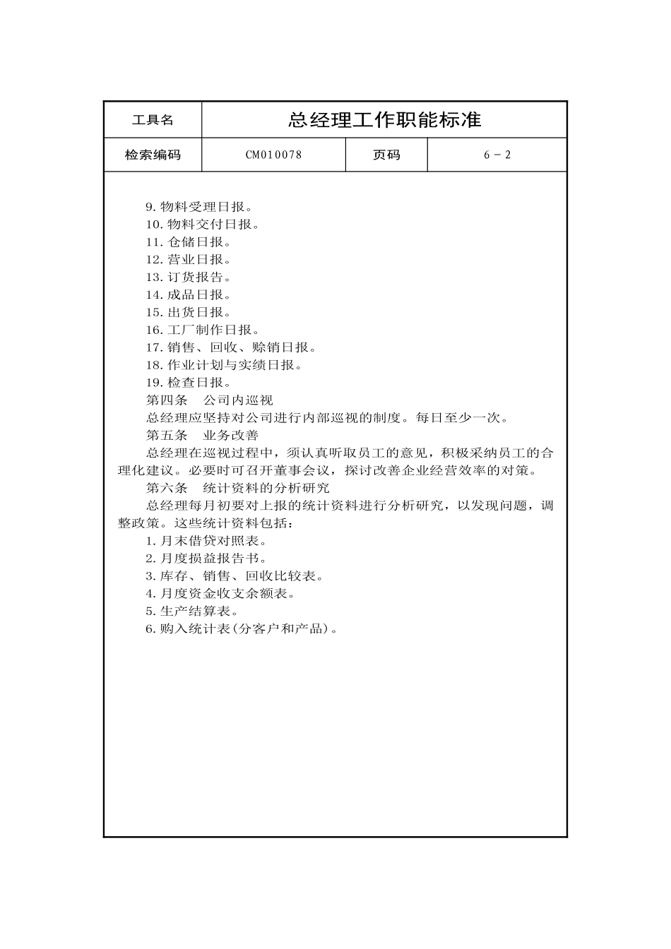 总经理工作职能标准_第2页