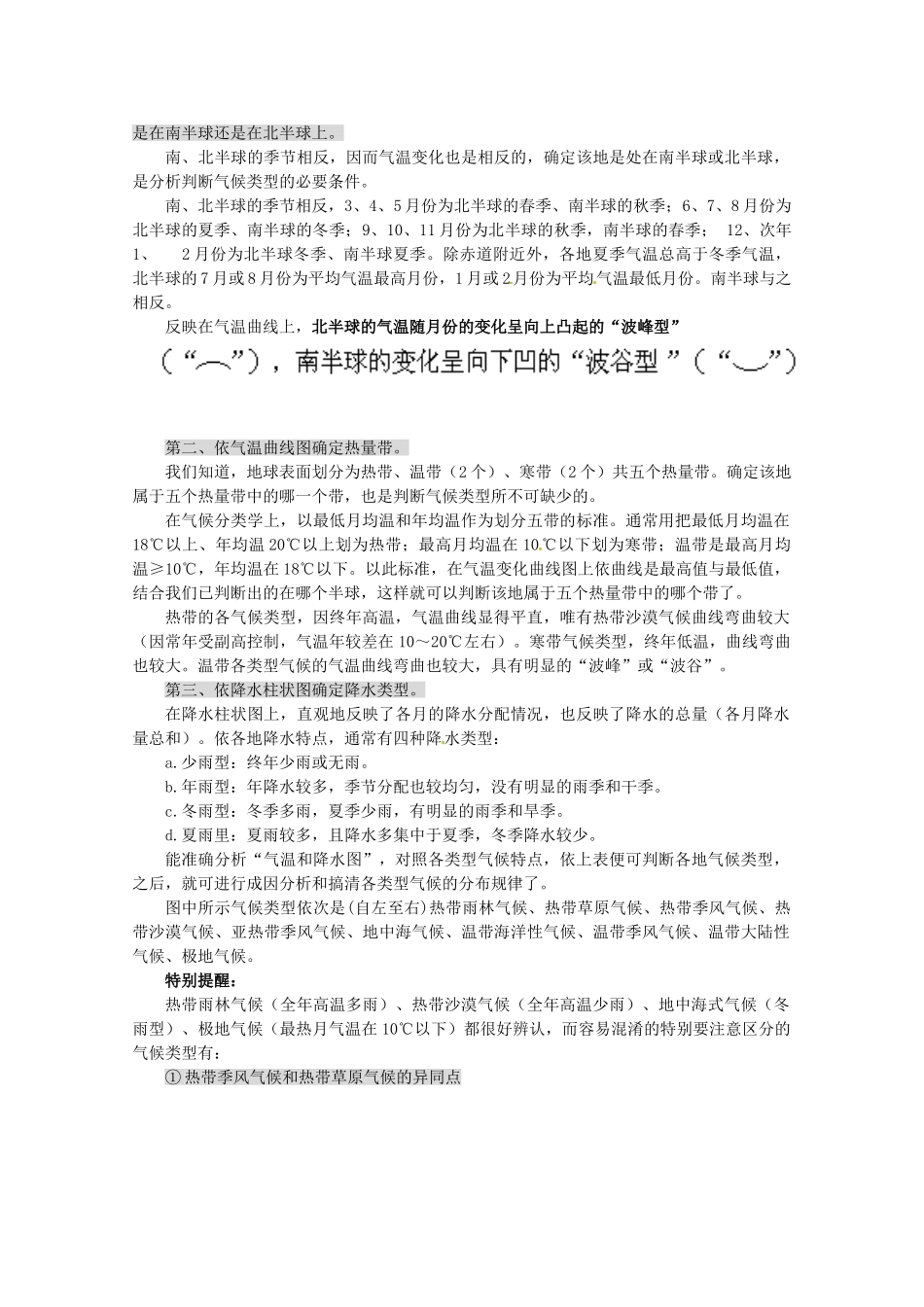 2010-2011高考地理 必攻的难点-有关气候判断的难点突破素材_第3页
