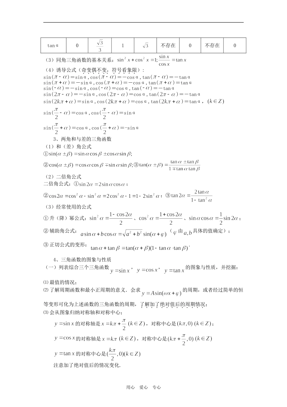 2009届高三数学二轮专题复习教案――三角函数人教版_第2页