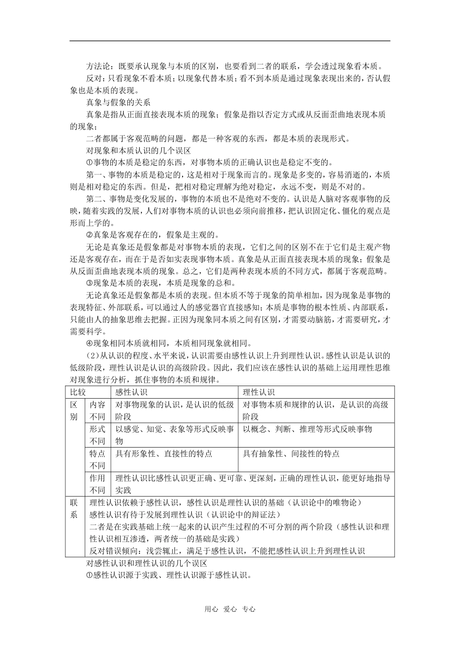 2008年政治二轮复习教案《哲学常识》专题三 认识论_第3页